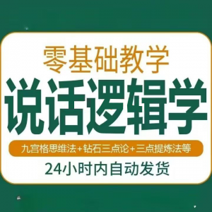 说话技巧口才训练思维逻辑学习课程如何让说话更有逻辑教程视频-淘宝虚拟仓